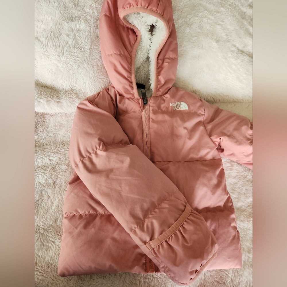 The North Face Baby Pink Hooded Coat